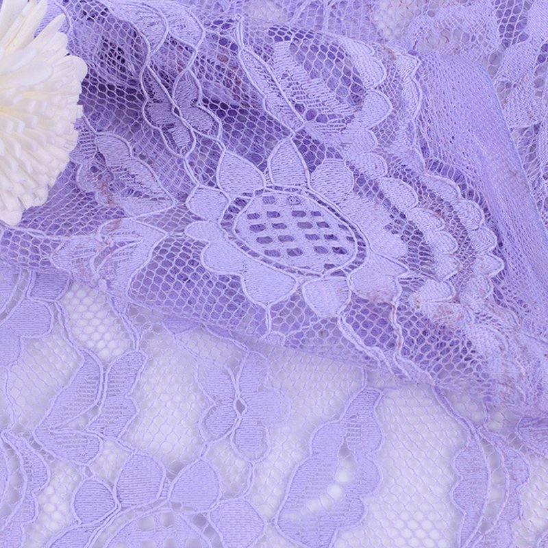 Lace Fabric Dress Small Floral for Women's Wear Wholesale Supplier 4